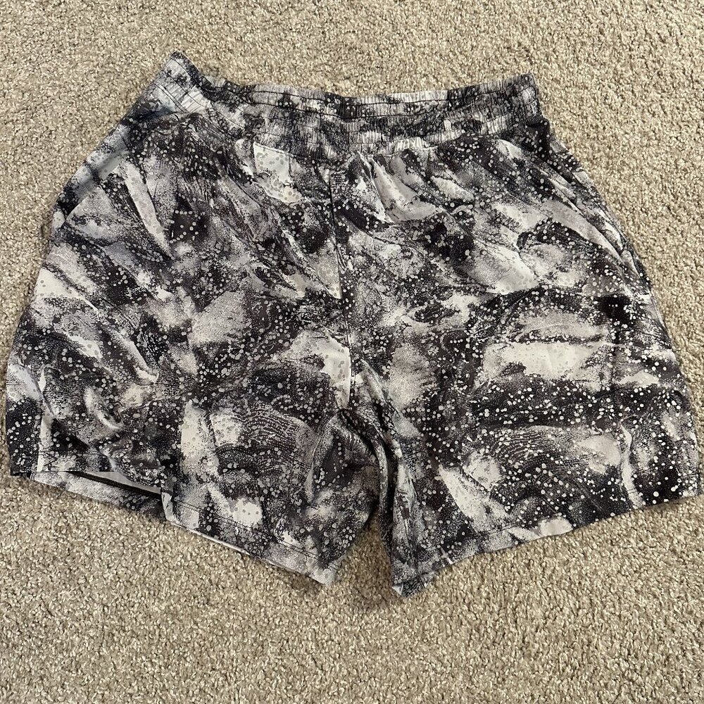 lululemon athletica Monochrome Patterned Athletic Shorts